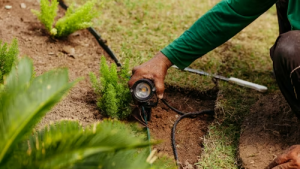 Instalación de sistema de riego automático en huerto o jardín