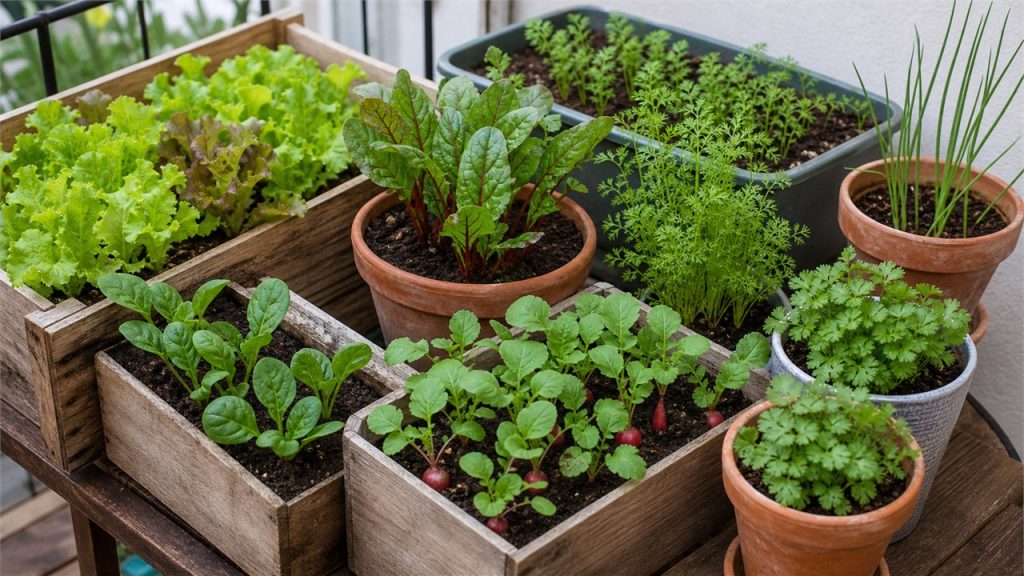 Cultivos de hoja y raíces para plantar en septiembre en macetas